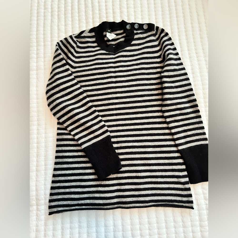 J. Crew Black and white Sweater